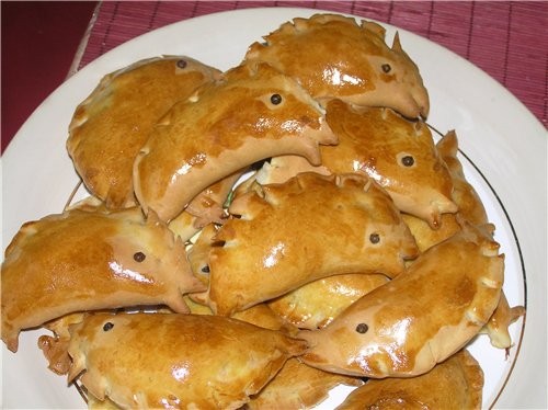 Пирожки с рыбой "Золотые рыбки"