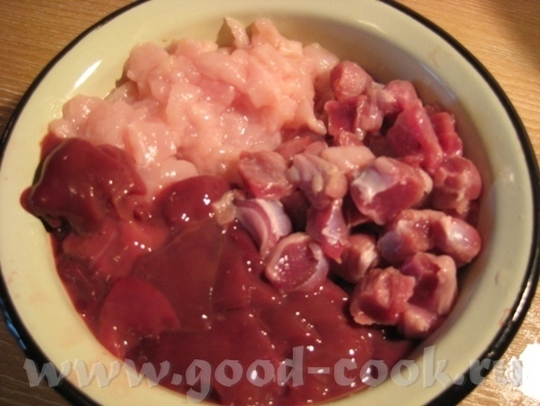 Нежная куриная запеканка с потрошками Понадобится: куриная грудка (у меня крупная, около 500 грамм)...
