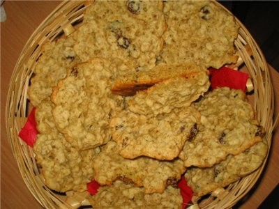 Oвсянoе пе4енье с изюмом