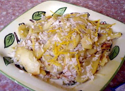 яблоки с рисом