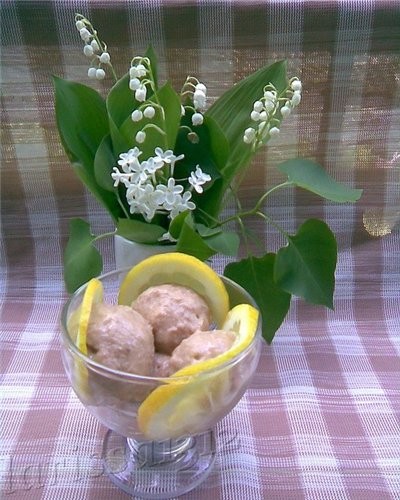 ЯБЛОЧНО-ГРУШЕВЫЙ СОРБЕТ С ЛИМОНОМ И ЙОГУРТОМ