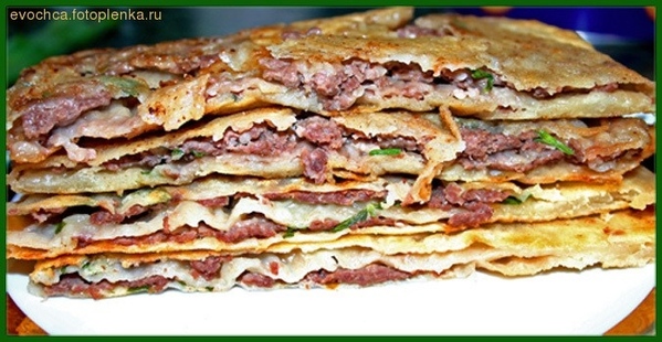 Китайские лепешки с мясом
