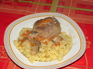 у нас вчера было: маринованное мясо запечённое в духовке а вот наше сегодняшнее меню, правда был са... - 2
