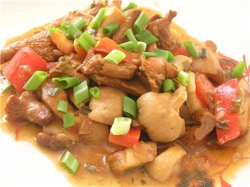 Грибное рагу с овощами