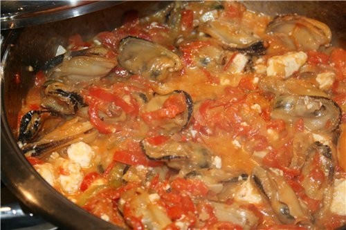 Блюдо из греческой кухни для любителей морепродуктов