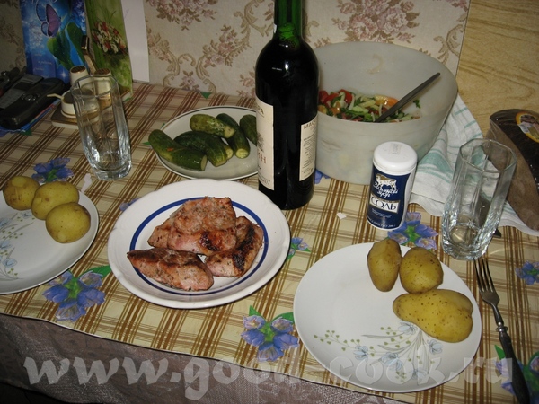 Девочки и мальчики, а ещё угощу вас мяском с дачи СВИНИНА маринованная в красной смородине (барбекю... - 2