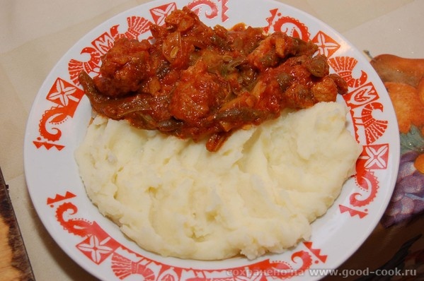Мясо с лечо и фасолью