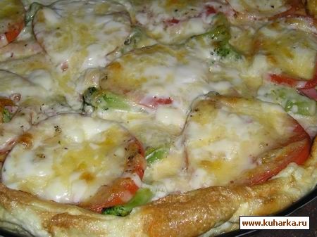 Я сегодня для себя открыла очень вкусную Пиццу- омлет ( от Cher )Вы, наверное, уже такое пробовали