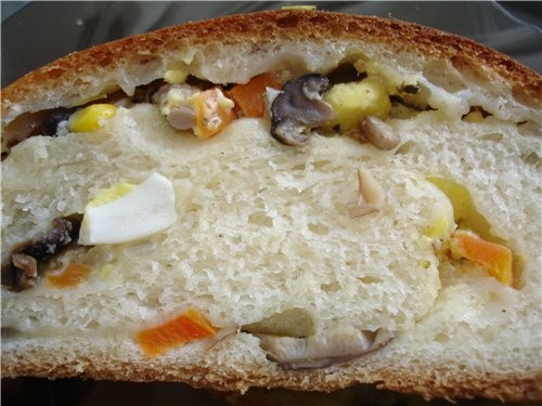 РУЛЕТ С ГРИБАМИ И ЯЙЦОМ БЛИНЧИКИ С МЯСОМ ОТВАРНОЙ ЯЗЫК ПОД МАЙОНЕЗОМ ГОЛУБЦЫ - 2