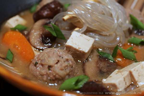 Pork and Mushroom Noodle Soup