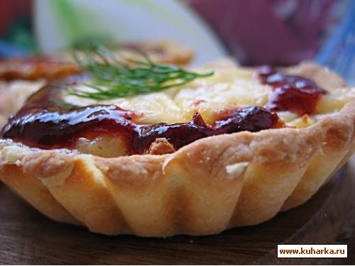 тарталетки с курицей горячая закуска