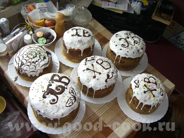 Рецепт кулич пасхальный На 1кг Муки - 1,5 стакана молока - 6 яиц (белки отделить от желтков, один ж...