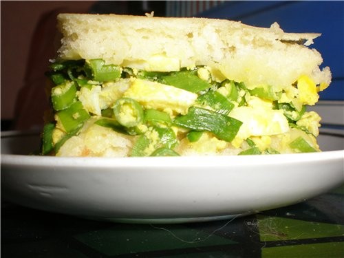 Пирог с луком и яйцом - 2