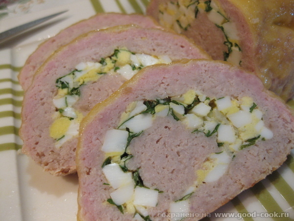 Мясной рулет с сырной корочкой