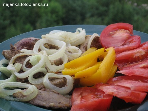 Девочки,у нас было Свинная печень с луком Овощное рагу
