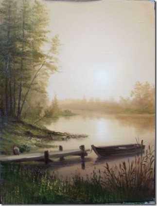 Как нарисовать рассвет на озере ссылка Съерра Батс