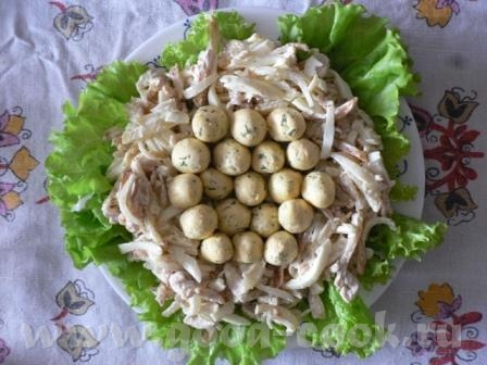 Салат "Гнездо глухаря"
