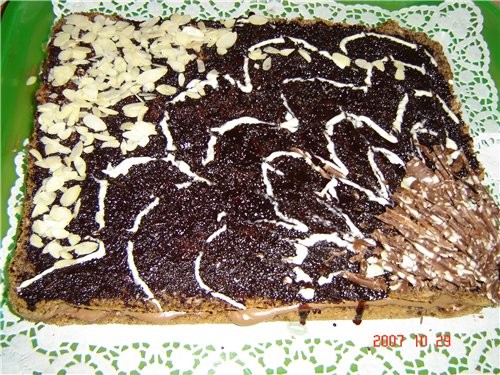 Вот хочу тебе сказать спасибо за вкусненький тортик, правдо получилось не так уш и красиво (надо бы...