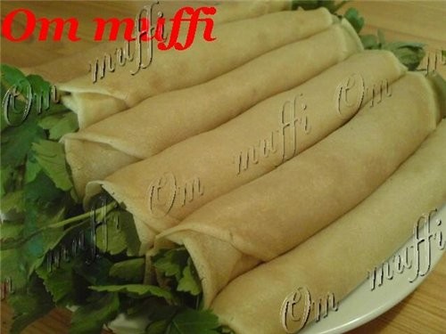 БЛИНЫ С СЫРОМ И ЗЕЛЕНЬЮ Тесто: Молоко - 400мл