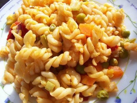 макарошки с овощами