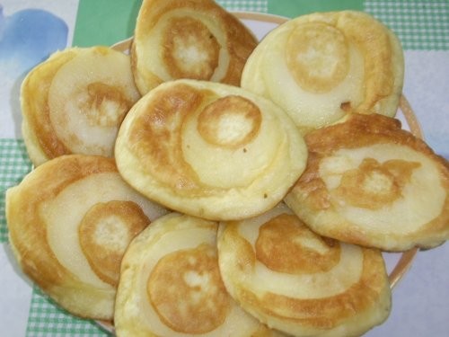 Оладьи с яблоками