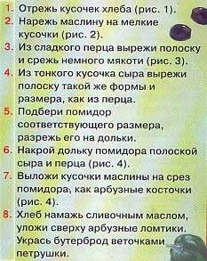 Нам потребуется: Хлеб Помидор Зеленый сладкий перец Сыр Черная маслина Сливочное масло Петрушка - 2
