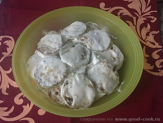 кабачки сметана чеснок