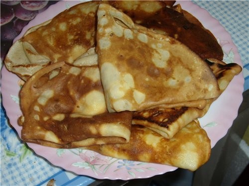 Блины с грибами