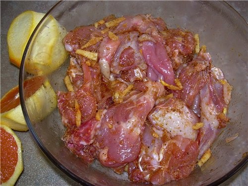 Tajine de lapin а l’orange Тажин из кролика с апельсинами - 3