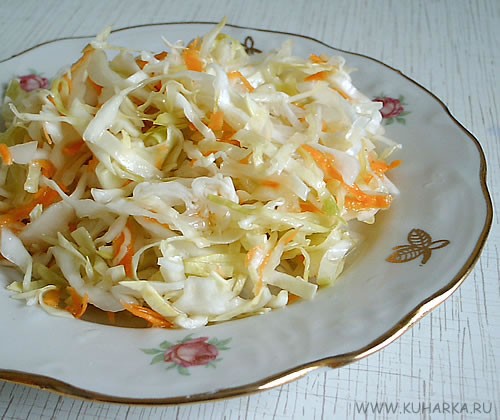 "САЛАТИК С МАРИНОВАННОЙ КАПУСТКОЙ" "САЛАТИК С МАРИНОВАННЫМ КАБАЧКОМ С ЛУКОМ"