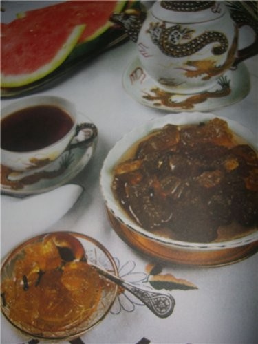 Варенье из арбузных корок(азербайджанская кухня) взято из книги Х