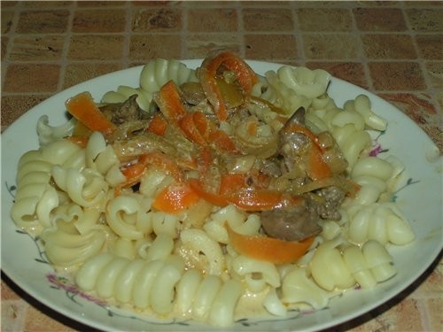 Спасибо Ларисе за вкусную идею подливки к макаронам - все съели с удовольствием