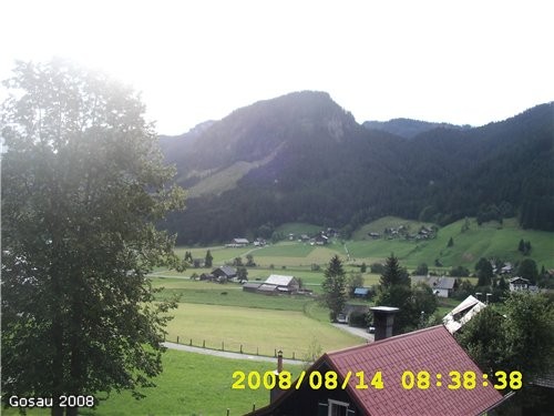 если вы не против покажу пару фоток с отпуска вид с балкона, село Gosau, Цstereich