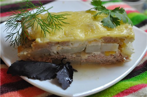 Куриная запеканка с картофелем Нужно: Молодой картофель 10 шт
