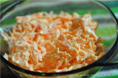 Цыплята масенькие, запечёные в духовке Салатик с морковью, сметана+майонез и чеснок Опять овощи гри... - 2