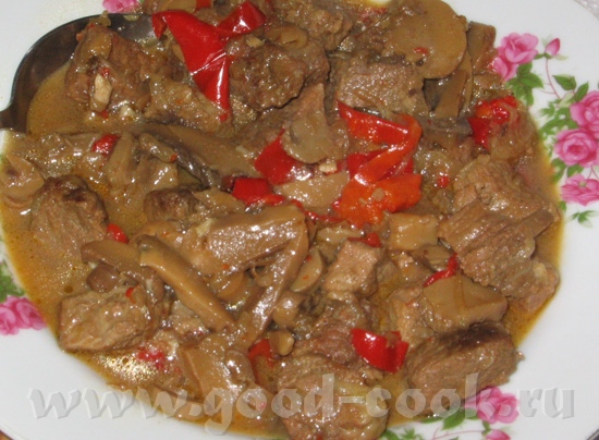 Мясо с грибами "Зимний вечер" от Emerald Очень вкусное жаркое - 3