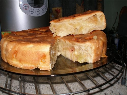 Шарлотка с карамелью 3 больших яйца 1/2 ст - 3