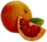 Есть такие, называются Blutorange Lateinischer Name: Citrus sinensis mori, Citrus aurantium, Aurant...