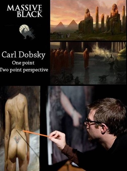 Carl Dobsky - One point & Two point perspective Carl Dobsky,   Massive Black, ...