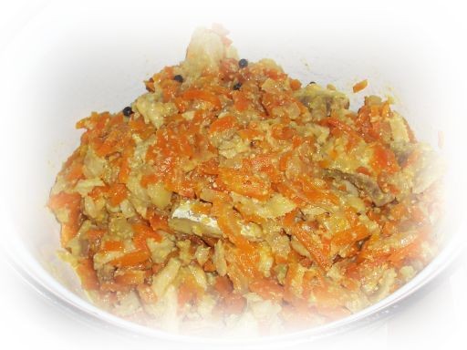 А я вас угощаю Рыбкой под овощами