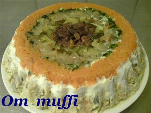 САЛАТ "ОХОТНИЧЬЯ ПОЛЯНА"