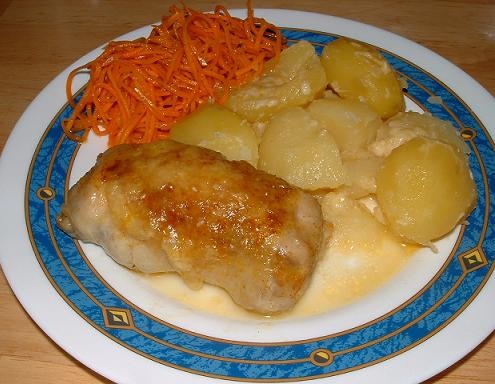 Куриный рулетик Девочки, чесслово, готовится просто и быстро