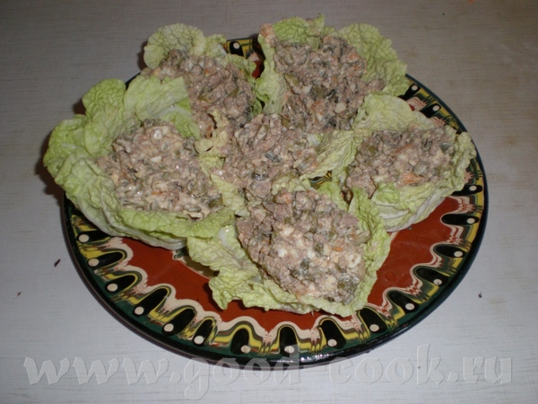 А еще я вам салатик хочу вкусный показать