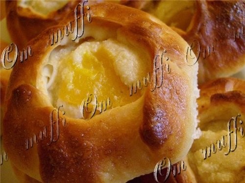 БУЛОЧКИ-БОЧОНКИ С ТВОРОГОМ И ПЕРСИКОМ - 2