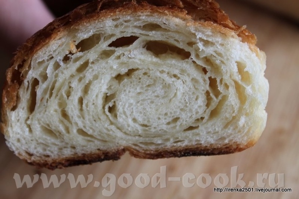 Croissant - Круассаны (с использованием жидкой закваски) 500 гр муки №45 500 гр хлебной муки 130 гр... - 2