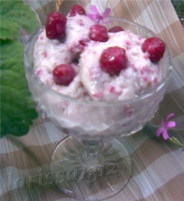 МОРОЖЕНОЕ С МАЛИНОЙ 1 ст