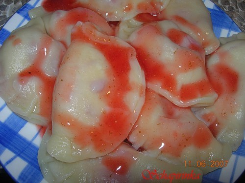 А вот ещё, что приготовила на днях: пеньки с мясом , вареники с клубникой на пару , кукурузную запе... - 2