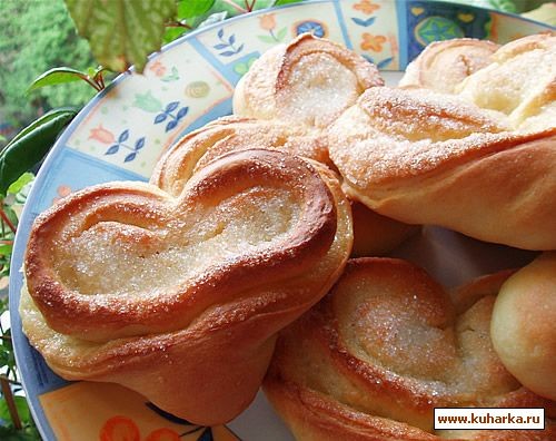 Сегодня из хрущевского теста испекла булочки и пирожки Как такие слепить, можно посмотреть здесь:... - 2