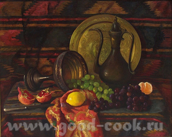кселена я читала что для кухни, лучше всего натюрморт делать с персиками апельсинами, ярких цветов,... - 9