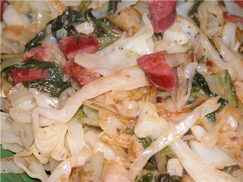КАПУСТА С CHORISSO Chorisso ето острые колбаски
